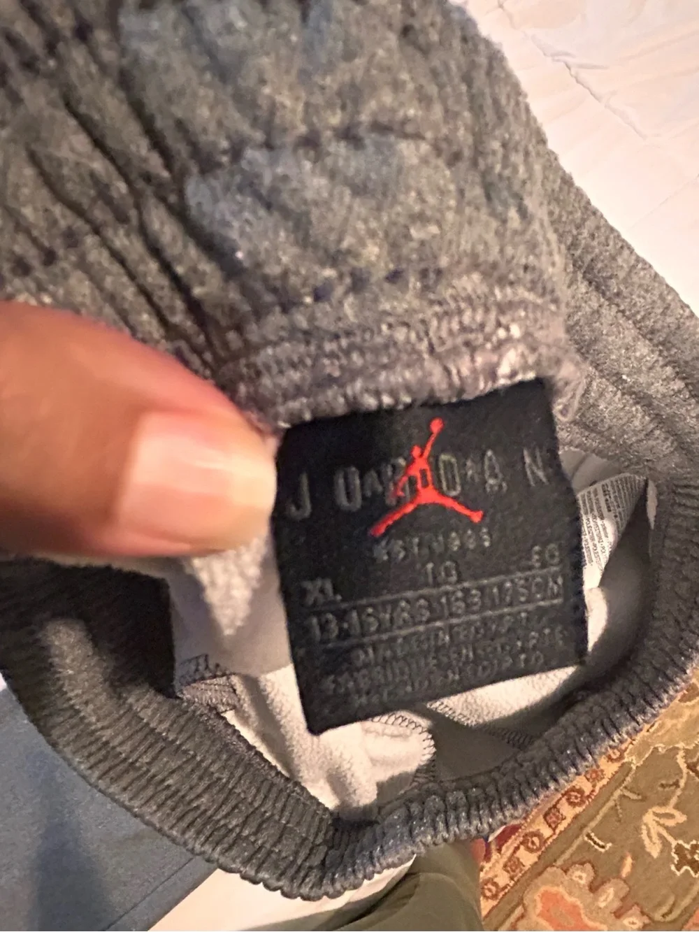 Jordan Gray Kids Performance Joggers with Jumpman Logo